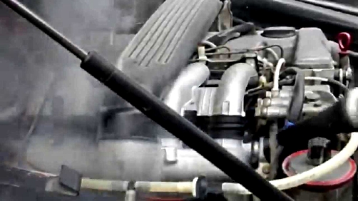 Motorwäsche mit Trockeneis