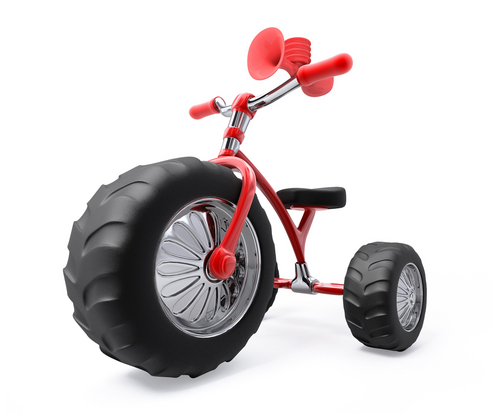 Kinderräder am Fahrradträger